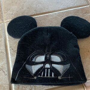 Disney Black Darth Vader Beanie Hat with Ears